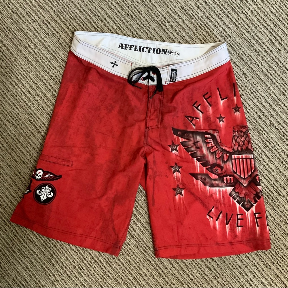 Affliction Men’s Swim Trunks